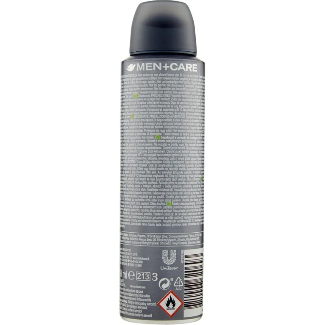 Dove Deodorante^ Men+Care 0% Sali Extra Fresh Spray