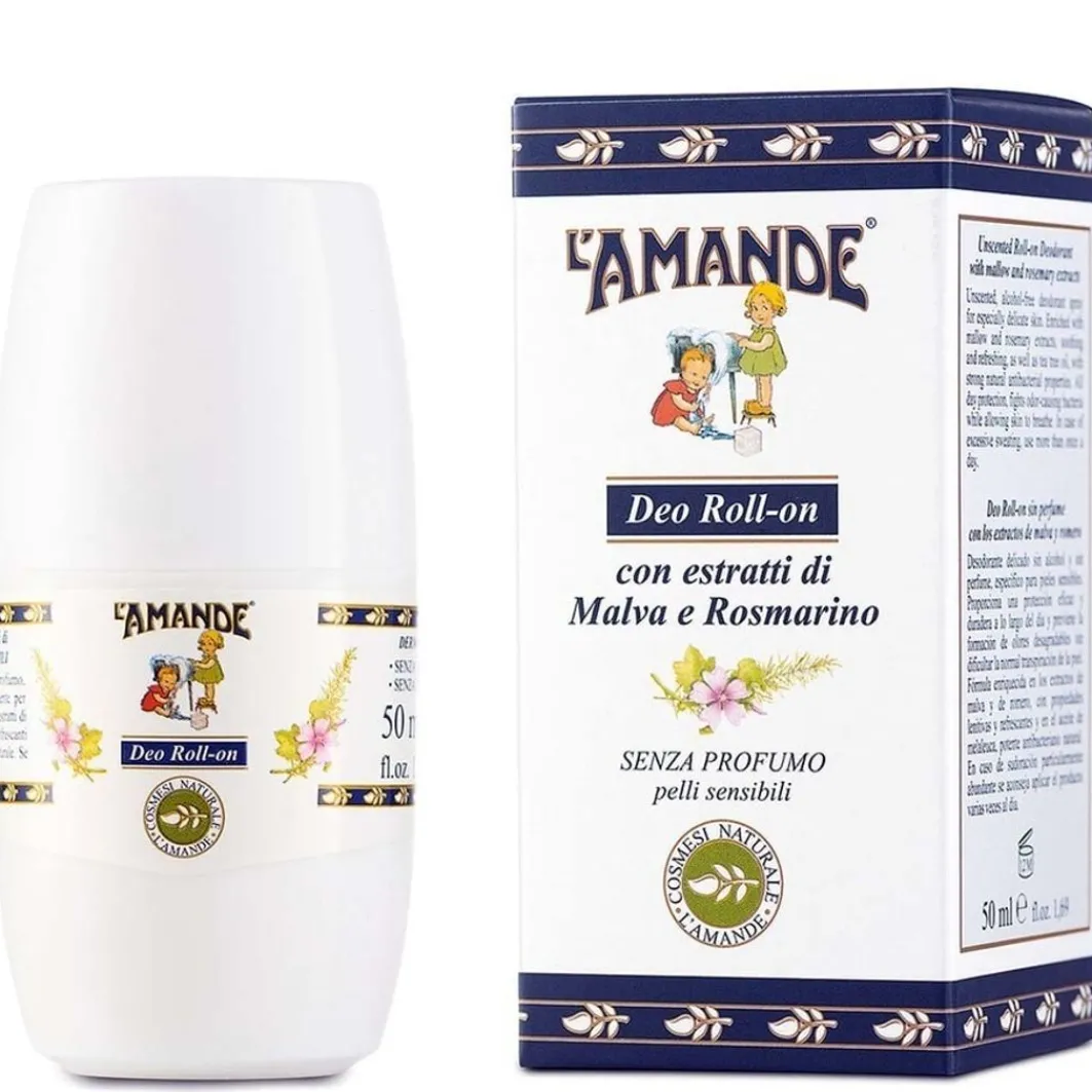 Deodorante Roll-On Malva/Rosmarino Bio>L' Amande Hot